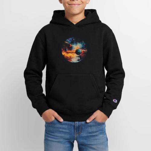 Cosmic Brush Planets - Champion Youth Hoodie