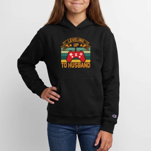 Leveling Up To Husband - Champion Youth Hoodie