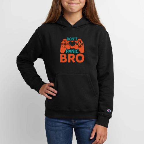 Don't Panic Bro! Heart Gamer - Champion Youth Hoodie