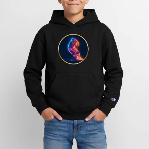 Hockey: Neon Hockey Sketch - Champion Youth Hoodie