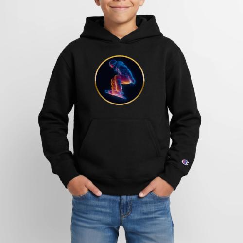Snowboarding: Arctic Neon Leap - Champion Youth Hoodie
