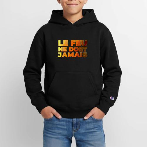 Fire never sleeps - Champion Youth Hoodie