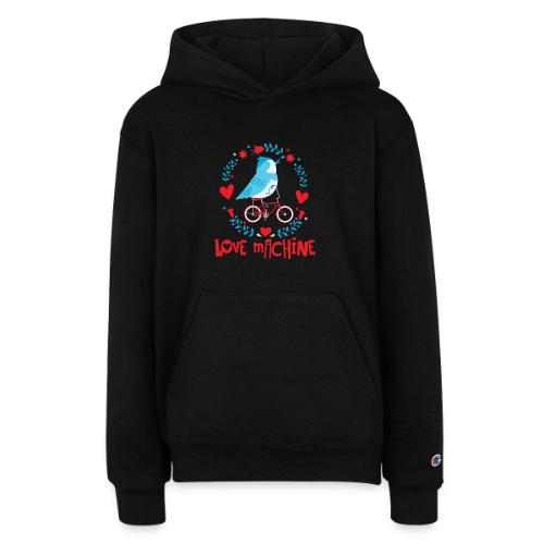 Cute Love Machine Bird - Champion Youth Hoodie