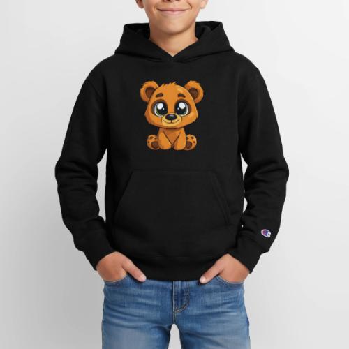 Smiling Sitting Baby Bear - Champion Youth Hoodie