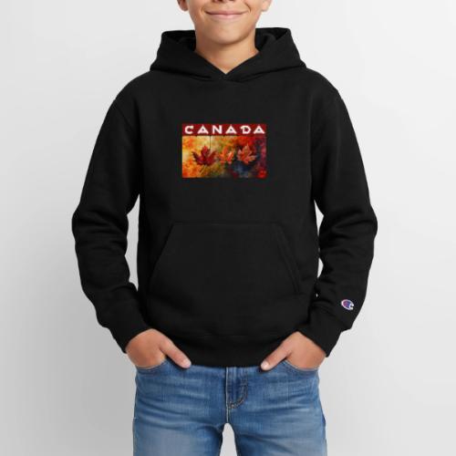 Painted Canada Leaves - Champion Youth Hoodie