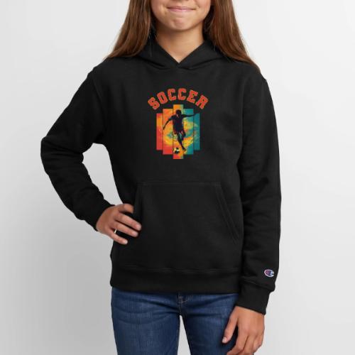 Soccer Heartbeat - Champion Youth Hoodie