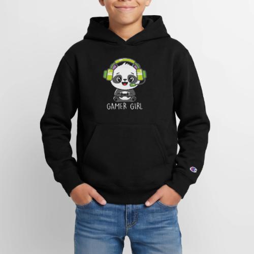 Cute Panda Gamer Girl - Champion Youth Hoodie