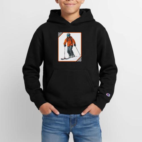 Skiing Thrill Ride - Champion Youth Hoodie