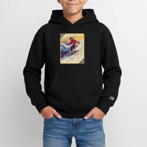 Skiing Through Snow Dreams - Champion Youth Hoodie