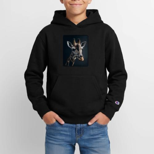 Majestic Giraffe Artistic Portrait Design - Champion Youth Hoodie