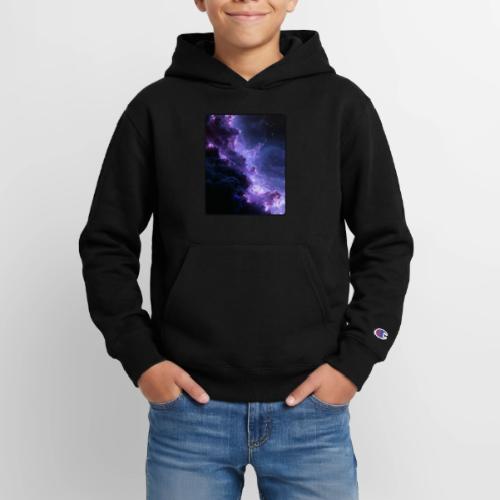 Purple Nebula Space Design - Champion Youth Hoodie