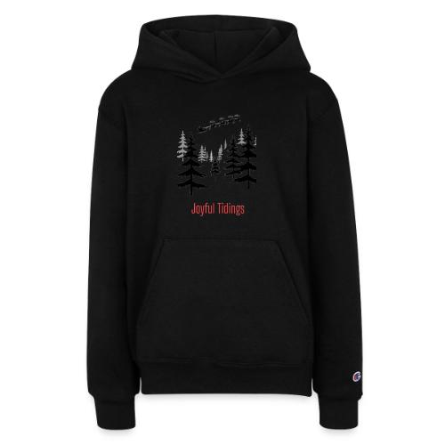 Joyful Tidings Christmas T-Shirt - Champion Youth Hoodie