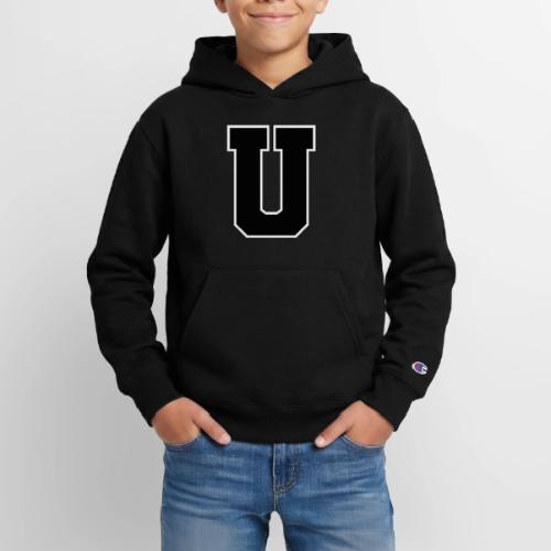 Varsity Letter U Collegiate Monogram - Champion Youth Hoodie