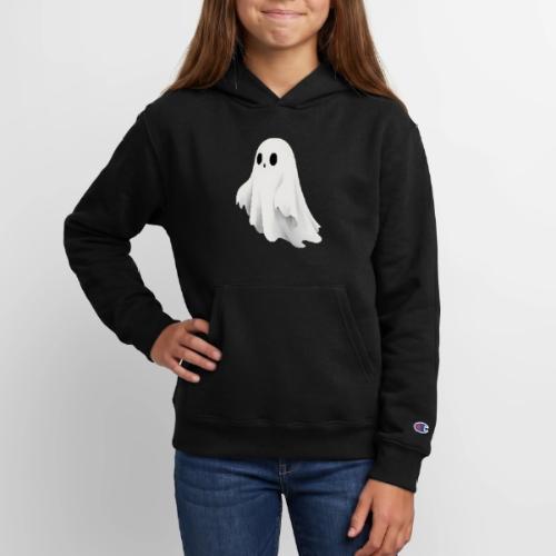 Cute Ghost Cartoon Design - Champion Youth Hoodie