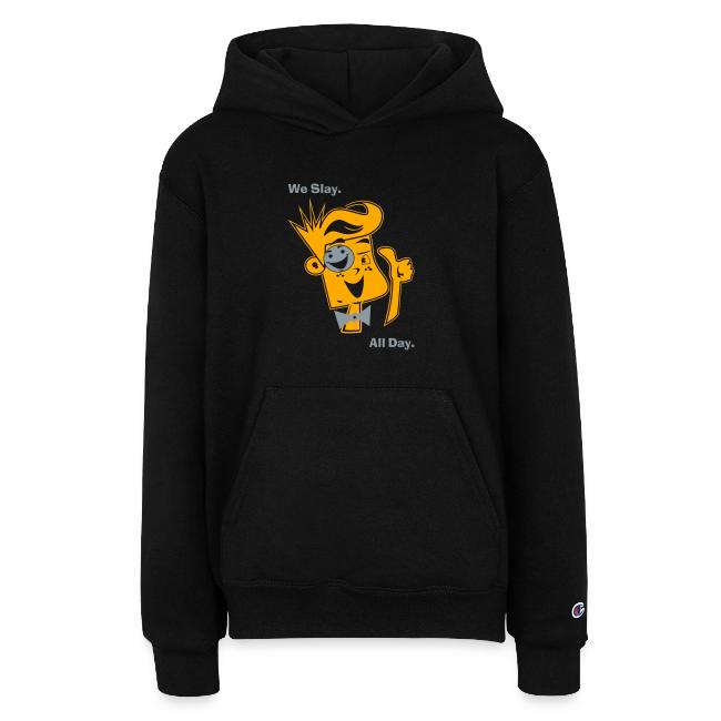 We Slay All Day Shiny Shirt Metallic Silver & Gold