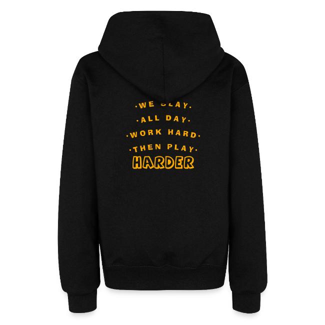 We Slay All Day Shiny Shirt Metallic Silver & Gold