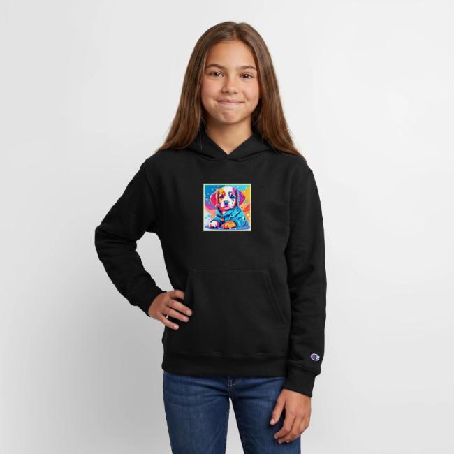 Puppy in Blue Coat Design