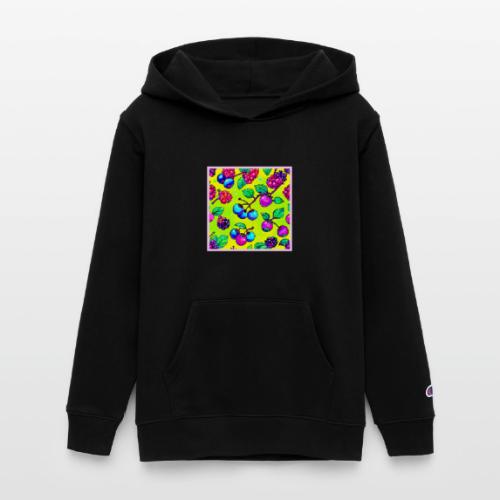 Bright Berry Fruit Pattern - Champion Youth Hoodie
