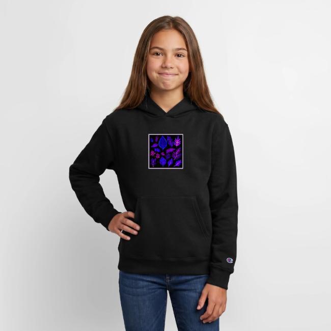 Neon Leaves in Pink and Purple Hues