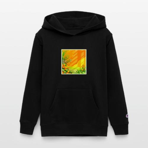 Citrus and Leaves Graphic - Champion Youth Hoodie
