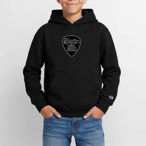 The D® guitar pick black and silver b - Champion Youth Hoodie