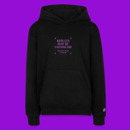 Results - Neon Purple - Champion Youth Hoodie