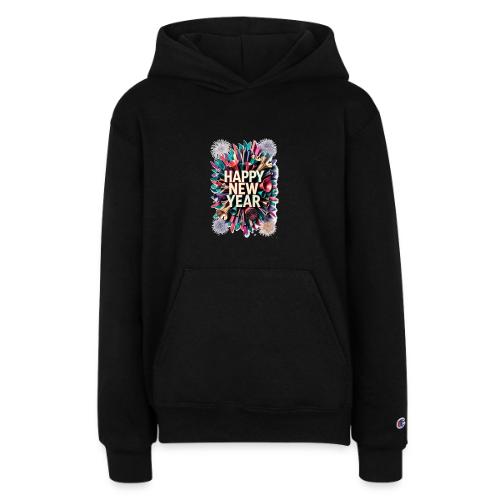 New Year's Party Horn T-Shirt - Champion Youth Hoodie