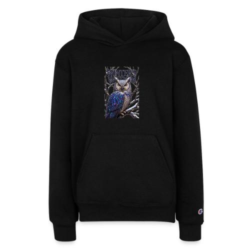 Crystalized Forest Owl T-Shirt - Champion Youth Hoodie