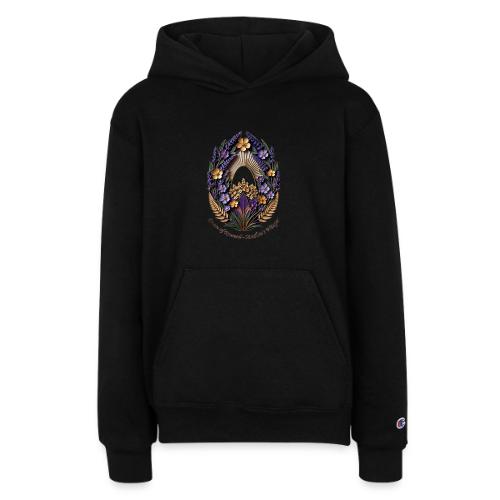 Easter Meadow Crown Renewal T Shirt, Spring Gift - Champion Youth Hoodie
