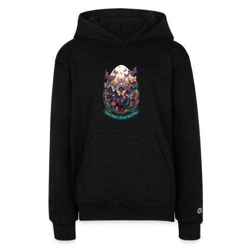 Easter Dawn's Flutter Butterfly T Shirt, Gift - Champion Youth Hoodie