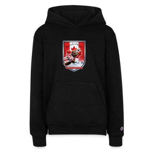 Canada Beaver Ascent T-Shirt, Canadian Pride Gift - Champion Youth Hoodie