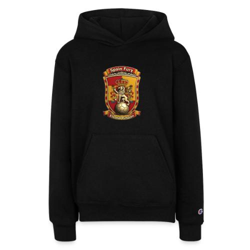 Spain Lion Fury T-Shirt, Spanish Crest Gift - Champion Youth Hoodie
