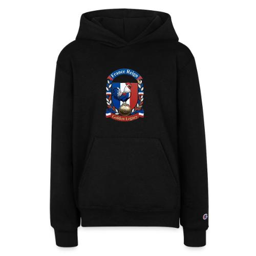 France Rooster Reign T-Shirt, Tricolore Pride Gift - Champion Youth Hoodie