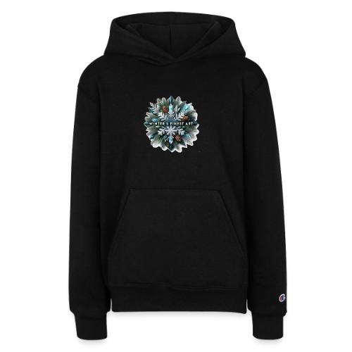 Intricate Frozen Evergreen T-Shirt - Champion Youth Hoodie