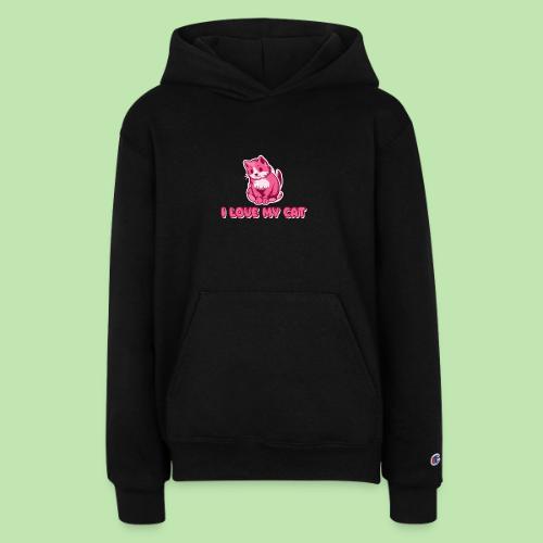 I love my cat - Champion Youth Hoodie