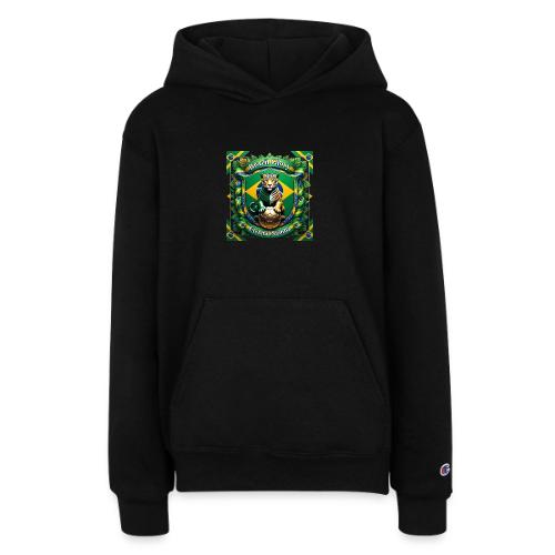 Brazil Jaguar Glory T-Shirt, Flag Pride Badge Gift - Champion Youth Hoodie