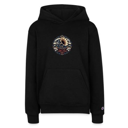 Ornate Phonograph T-Shirt - Champion Youth Hoodie