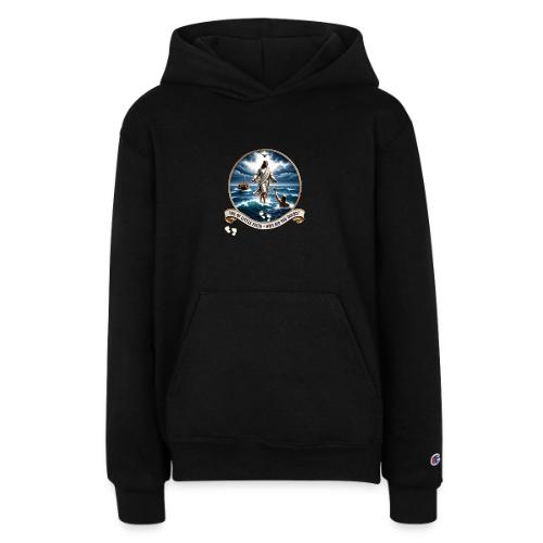 Walking On Water Faith T Shirt, Christian Miracle - Champion Youth Hoodie