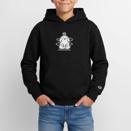Cute Meditating Bunny Zen Yoga Animal - Champion Youth Hoodie