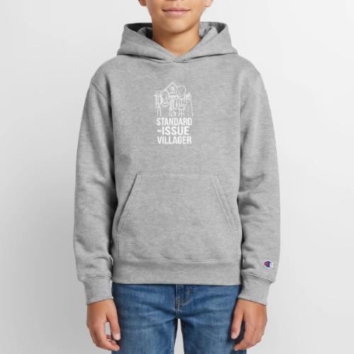 Standard-Issue Villagers (White on Color) - Champion Youth Hoodie