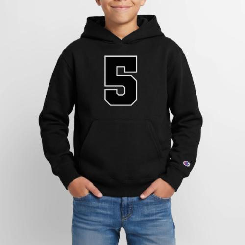 Varsity Number 5 Athletic Design - Champion Youth Hoodie