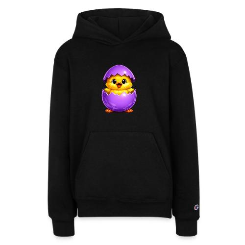 Easter Chick Purple - Champion Youth Hoodie