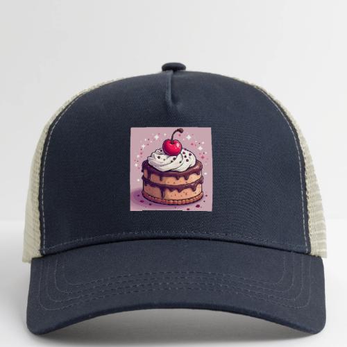 Cherry‑Topped Celebration Cake Design - Eco Trucker Cap