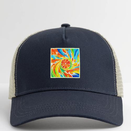 Citrus swirling Splash Design - Eco Trucker Cap