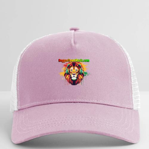 Reggae lion head music vibrant rasta dj art tee - Eco Trucker Cap