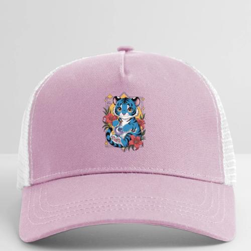 Mystic Blue Tiger Anime Potion Design – Cute tiger - Eco Trucker Cap