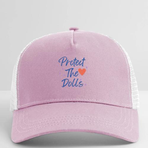 Protect The Dolls | Heart & Stars Typography - Eco Trucker Cap