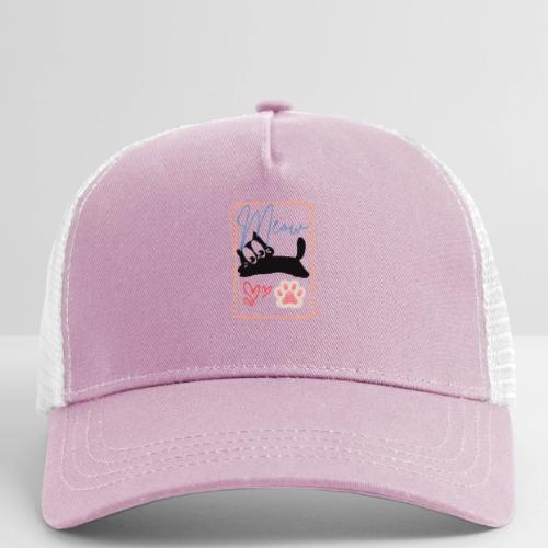 Meow Cat Paw Cute Kitty Lover Design - Eco Trucker Cap