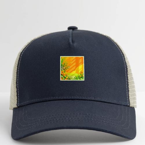 Citrus and Leaves Graphic - Eco Trucker Cap