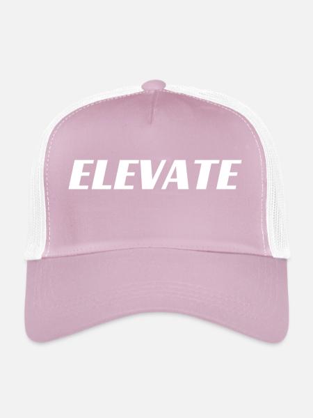 Elevate 2 Logo - Eco Trucker Cap - lilac/white